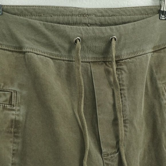 James Perse Womens Pants Casual Straight Leg Pull On Green Cotton Size 3 - Picture 3 of 7